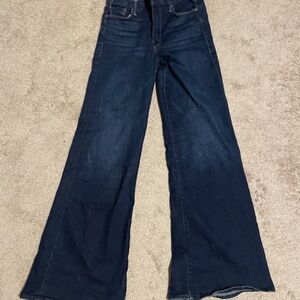 MOTHER Women's Flare Jeans in Dark Blue